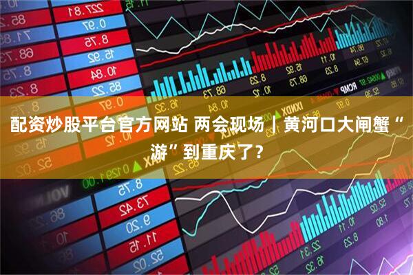 配资炒股平台官方网站 两会现场｜黄河口大闸蟹“游”到重庆了？